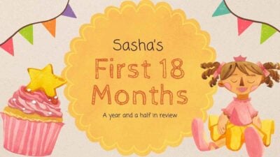 Watercolor Baby's First 18 Months Milestones