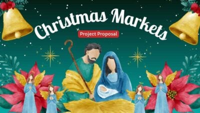 Plantillas de Propuesta de Proyecto para Mercados Navideños en Acuarela