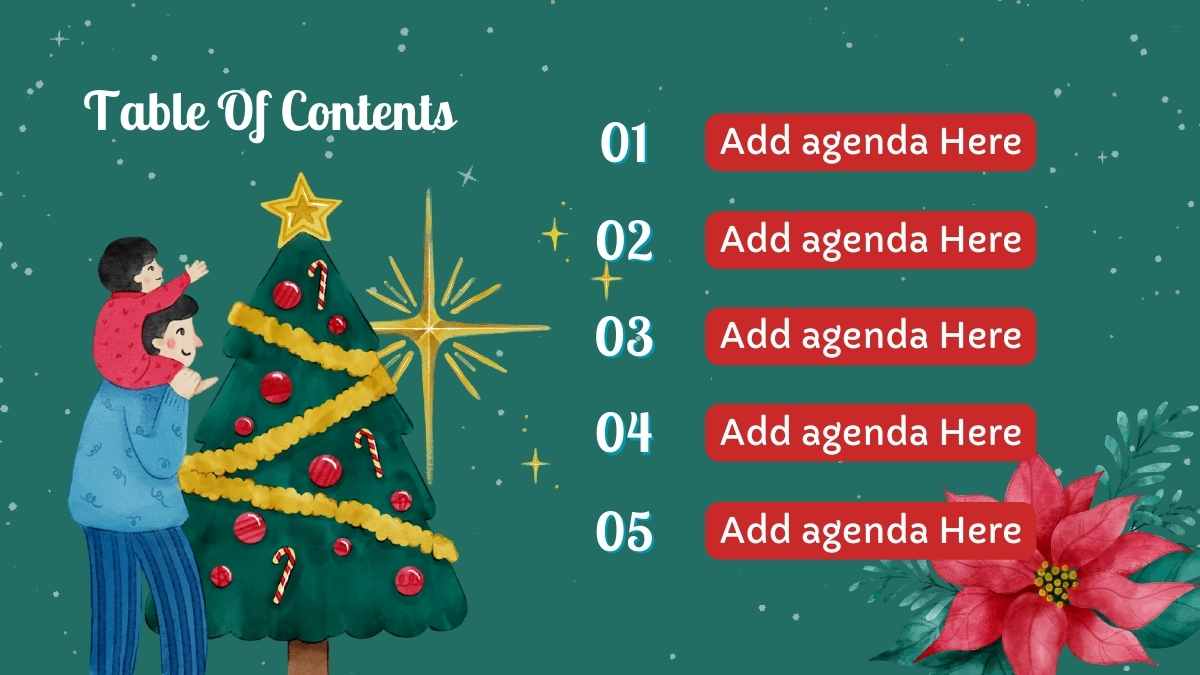 Slides de Proposta de Projeto para Mercados de Natal em Aquarela - deslizar 3