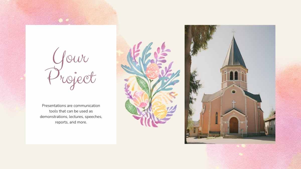 Watercolor Floral Lent Season Sermon Slides - slide 11