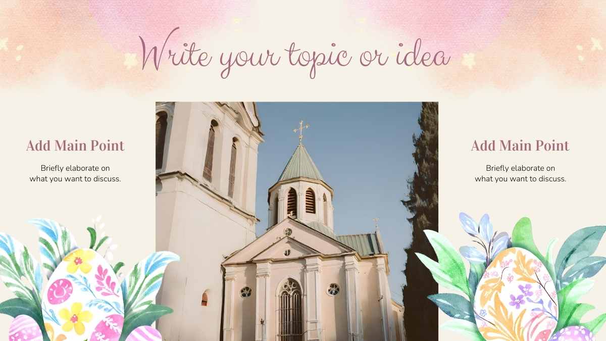 Watercolor Floral Lent Season Sermon Slides - slide 4