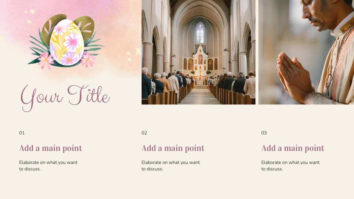 Watercolor Floral Lent Season Sermon Slides - slide 7