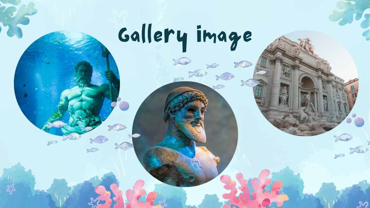 Watercolor Greek God: Poseidon Slides - slide 10