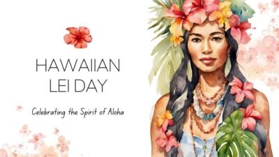 Slides Carnival Google Slides and PowerPoint Template Watercolor Hawaiian Lei Day 1