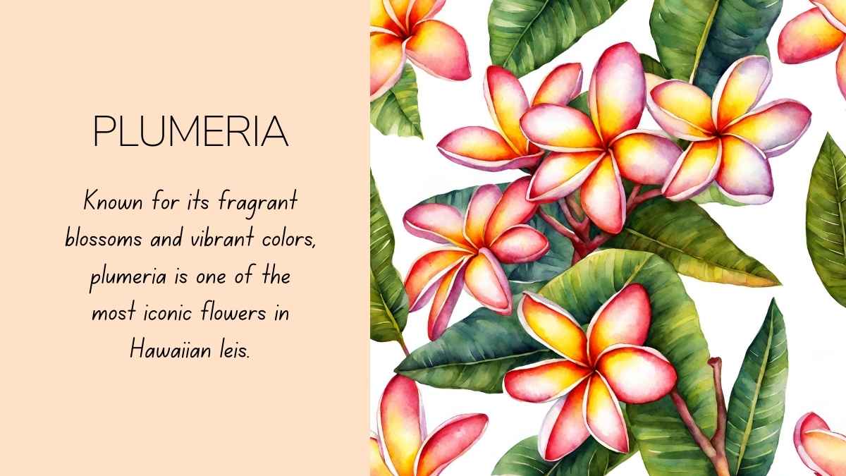 Watercolor Hawaiian Lei Day Slides - slide 10