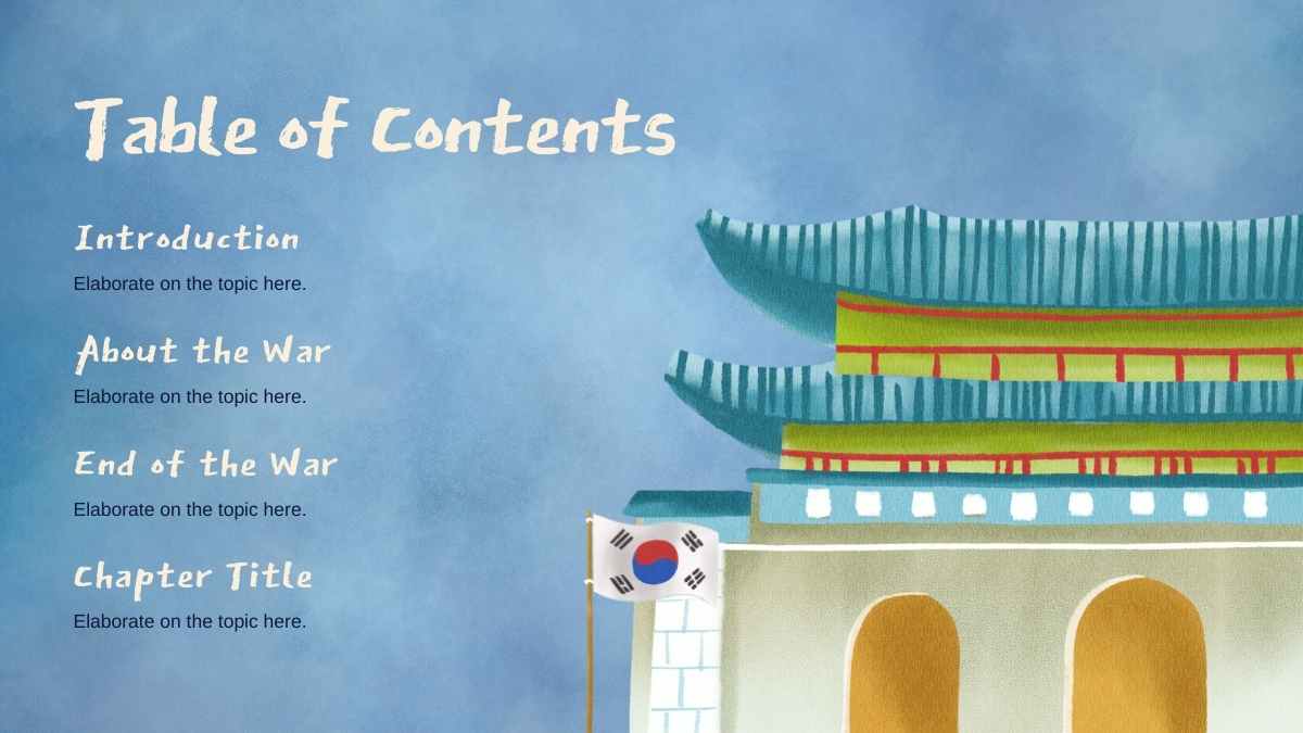 Watercolor Korean War Slides Lesson - slide 2