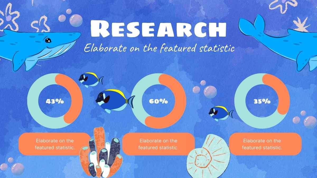 Template Slide Biologi Laut dengan Gaya Cat Air - slide 13