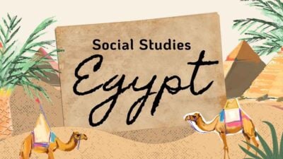 Watercolor Social Studies Egypt Slides