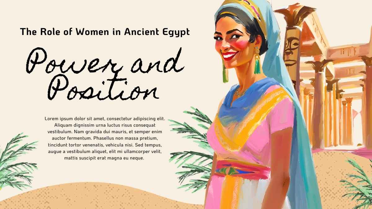 Watercolor Social Studies Egypt Slides - slide 12