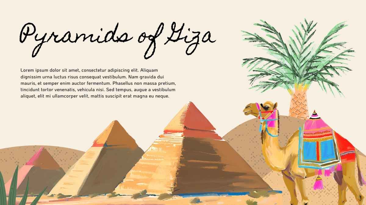 Watercolor Social Studies Egypt Slides - slide 5