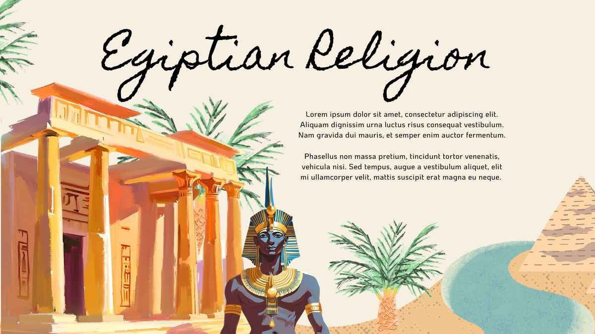 Watercolor Social Studies Egypt Slides - slide 6