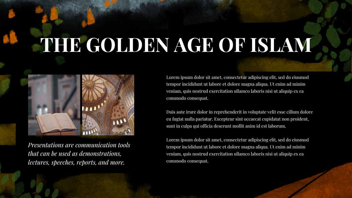 Watercolor The Rise of Islam World History - slide 10