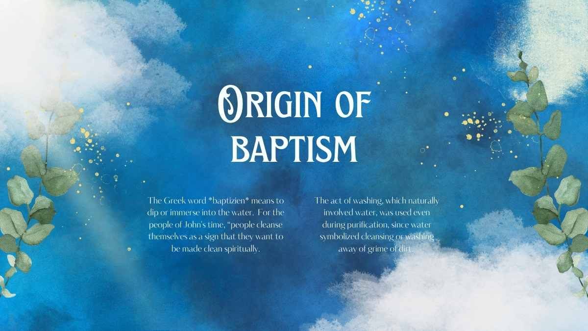 Watercolor The Sacrament of Baptism Lesson Slides - slide 6