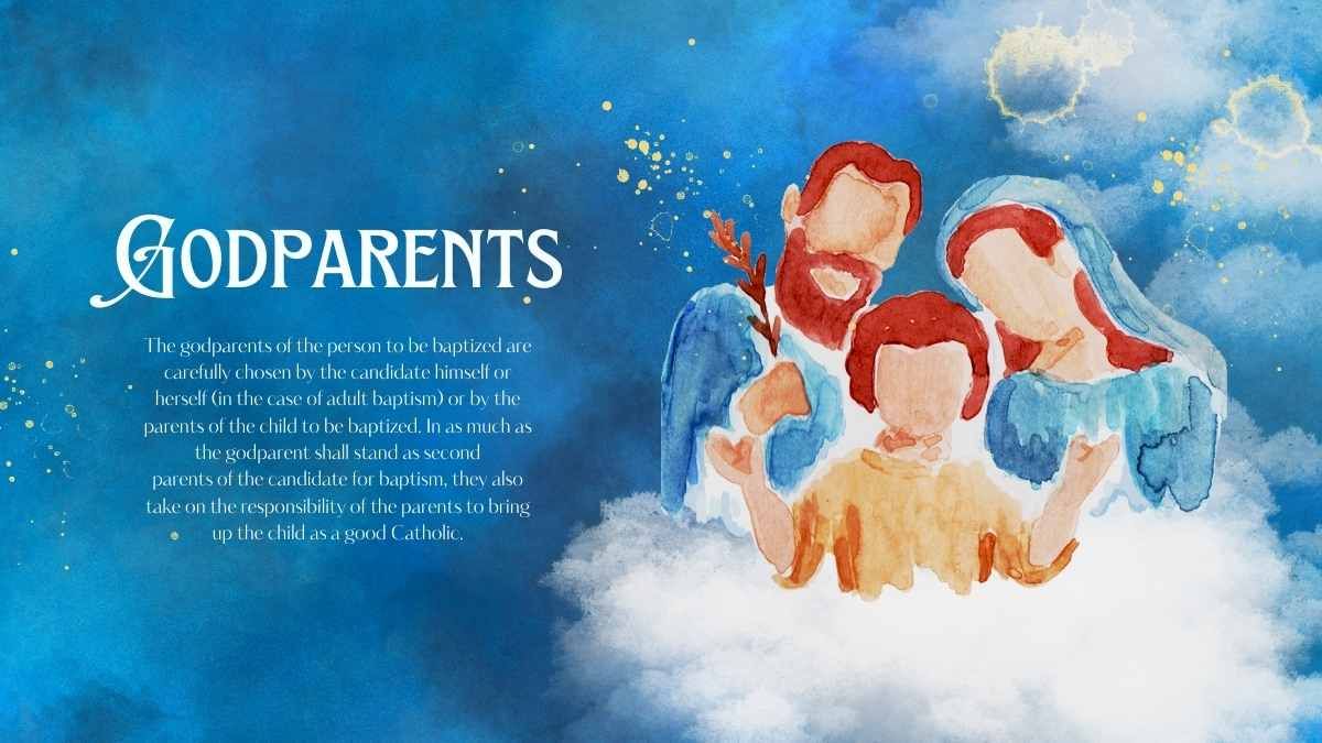 Watercolor The Sacrament of Baptism Lesson Slides - diapositiva 9