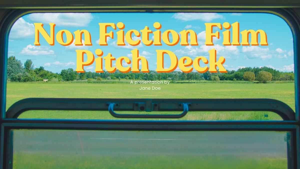 Wes Anderson Non Fiction Film Pitch Deck - slide 1