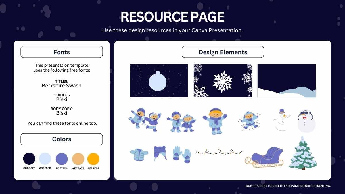 Winter Falling Snow Animation Background Slides - slide 15