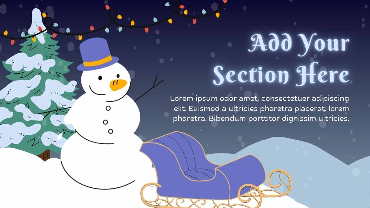 Winter Falling Snow Animation Background Slides - slide 4