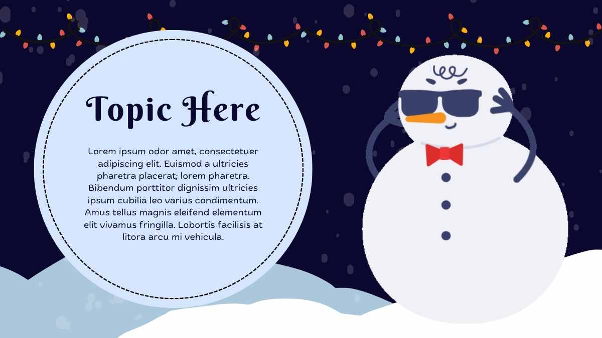 Winter Falling Snow Animation Background Slides - slide 6