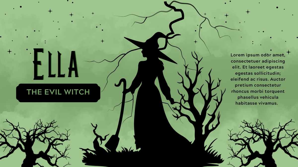 Witch Fairytale Background Slides - slide 7