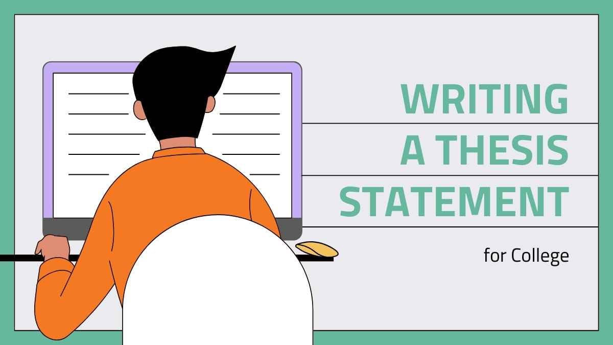 Writing a Thesis Statement Lesson for College - slide 1