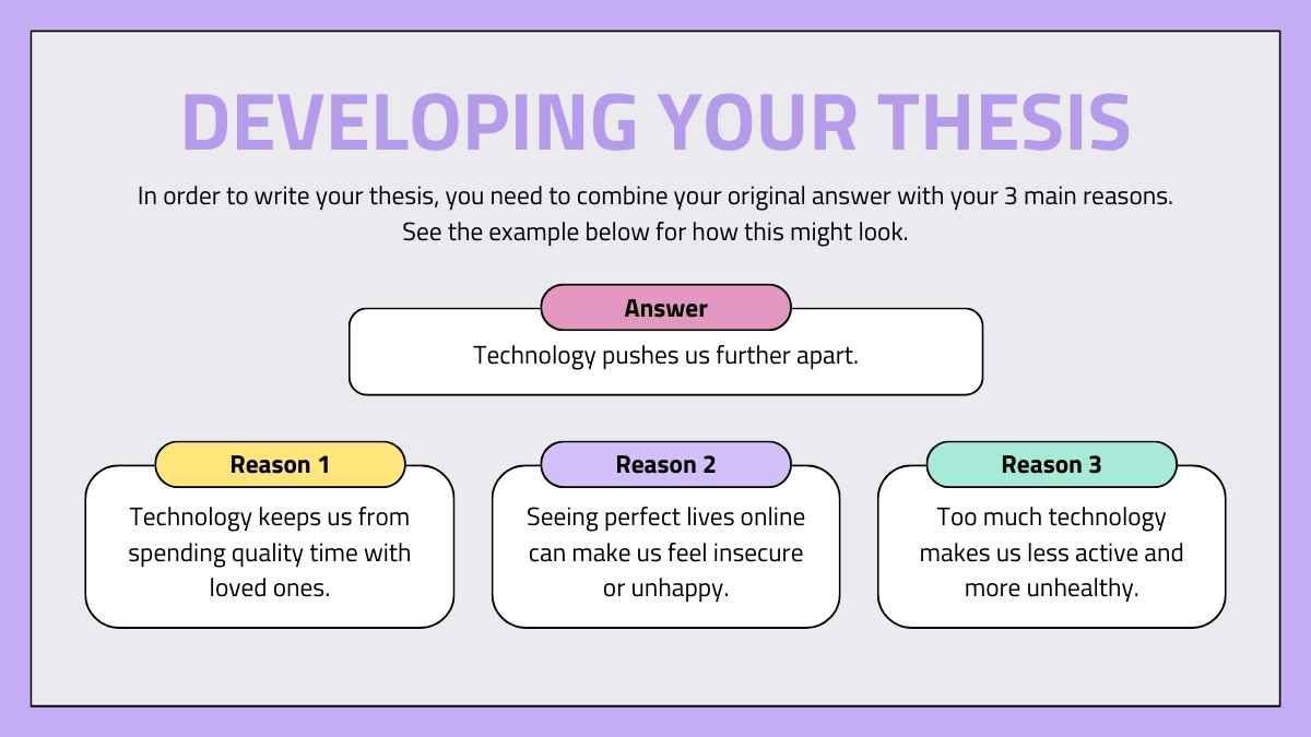 Pelajaran Menulis Pernyataan Tesis untuk Perguruan Tinggi - slide 13