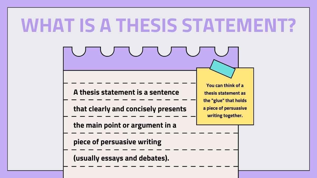 Writing a Thesis Statement Lesson for College - slide 4