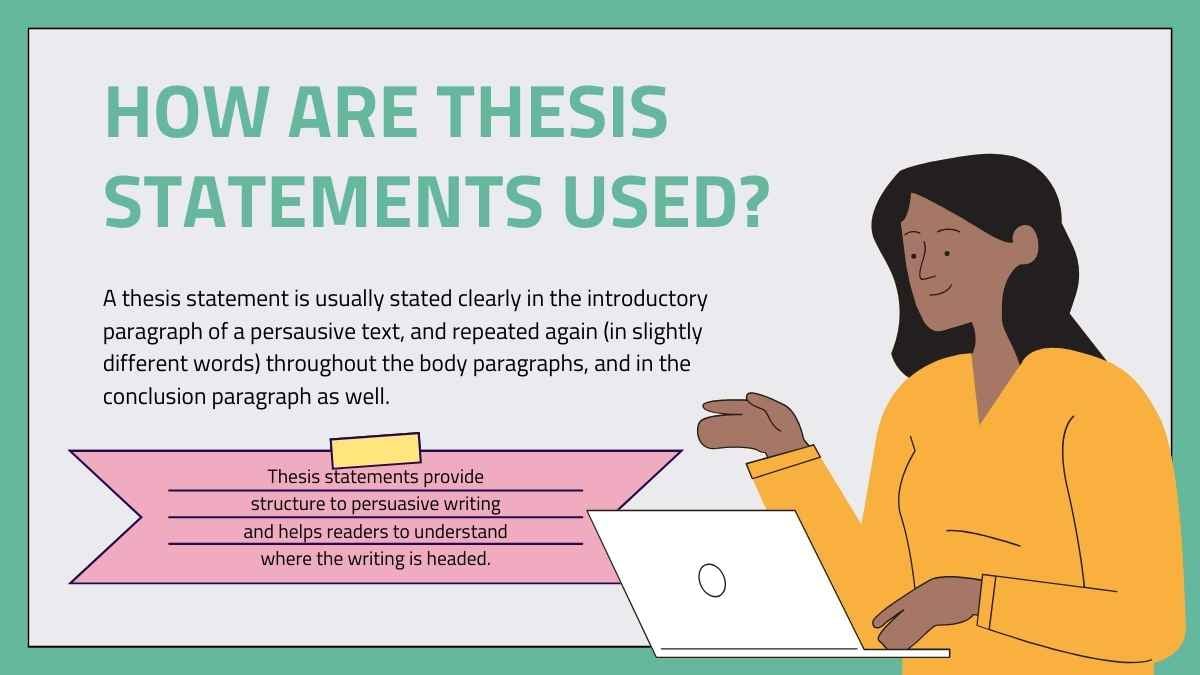 Lección para Escribir una Declaración de Tesis para la Universidad - diapositiva 5