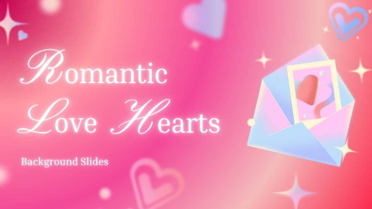 Y2K Romantic Love Hearts Background Slides - slide 1