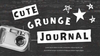 Slide Jurnal Bergaya Grunge Retro Y2K