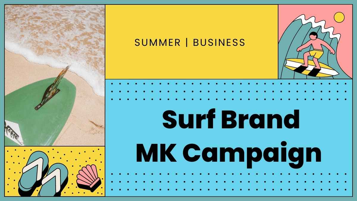 Retro Surf Brand Marketing Slides - slide 1