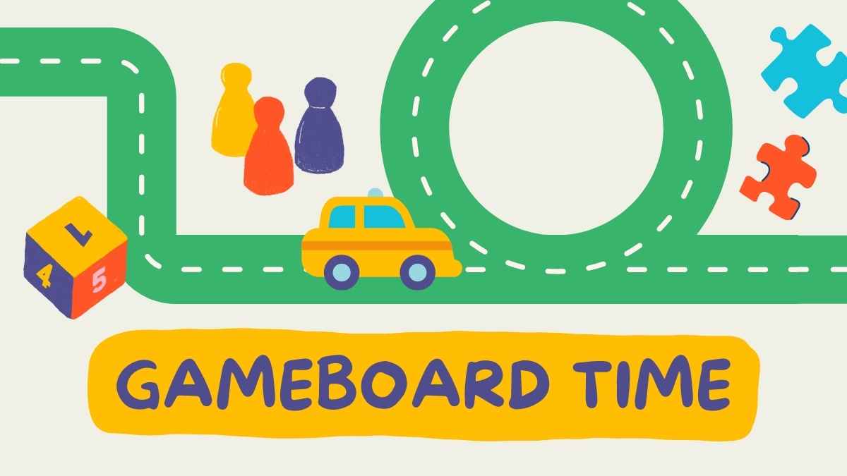 Illustrated Game Board Time Slides - slide 1