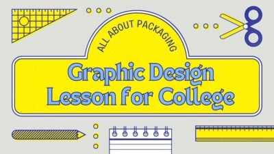 Design Gráfico de Embalagens Apresentação de Aulas Amarelas