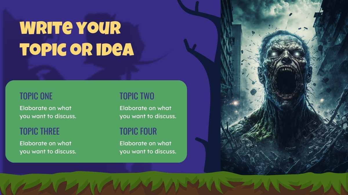 Zombie Day Minitheme Slides - slide 7